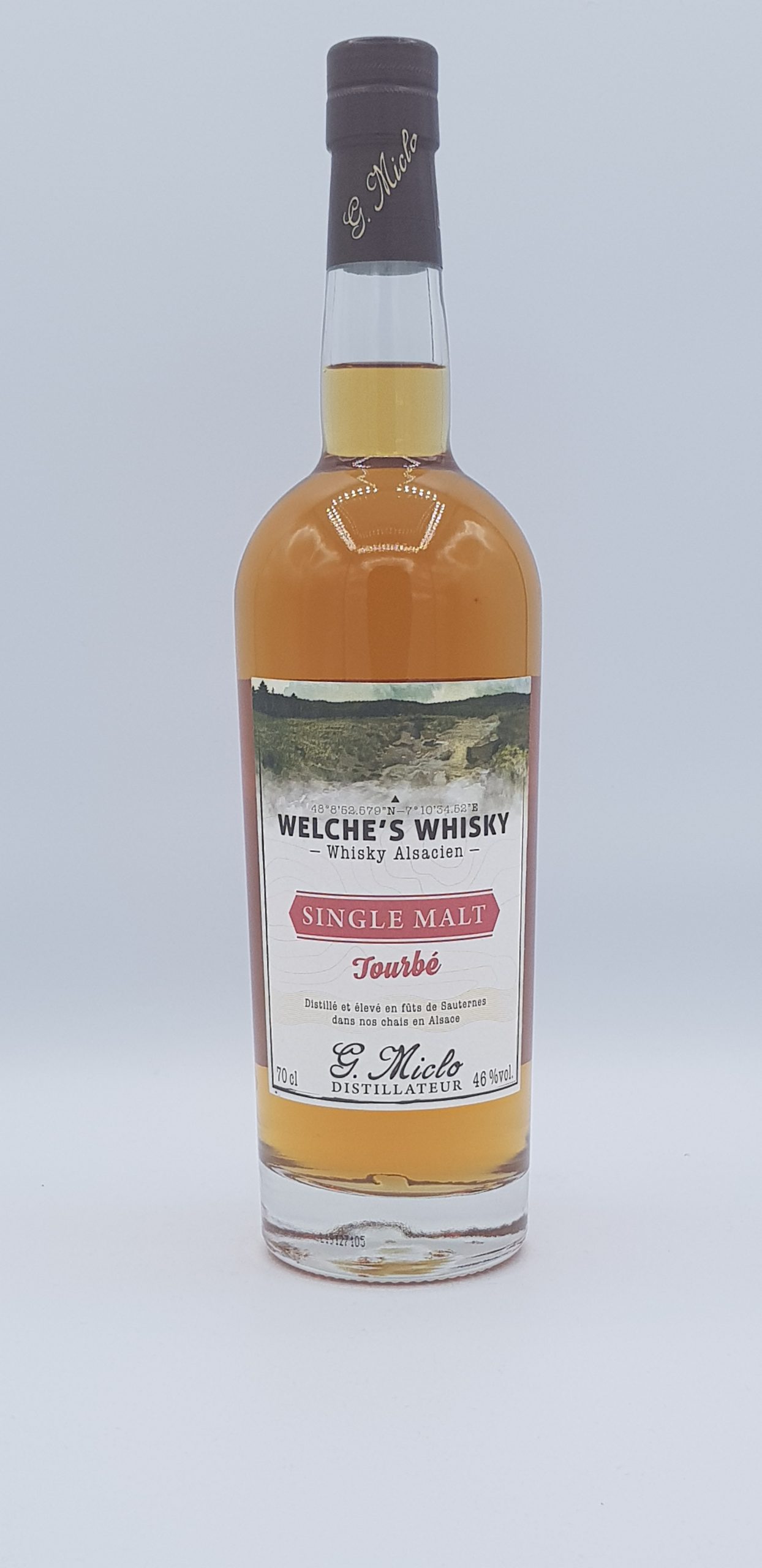 Welche’s Whisky Alsacien Single Malt Tourbe Maison Miclos