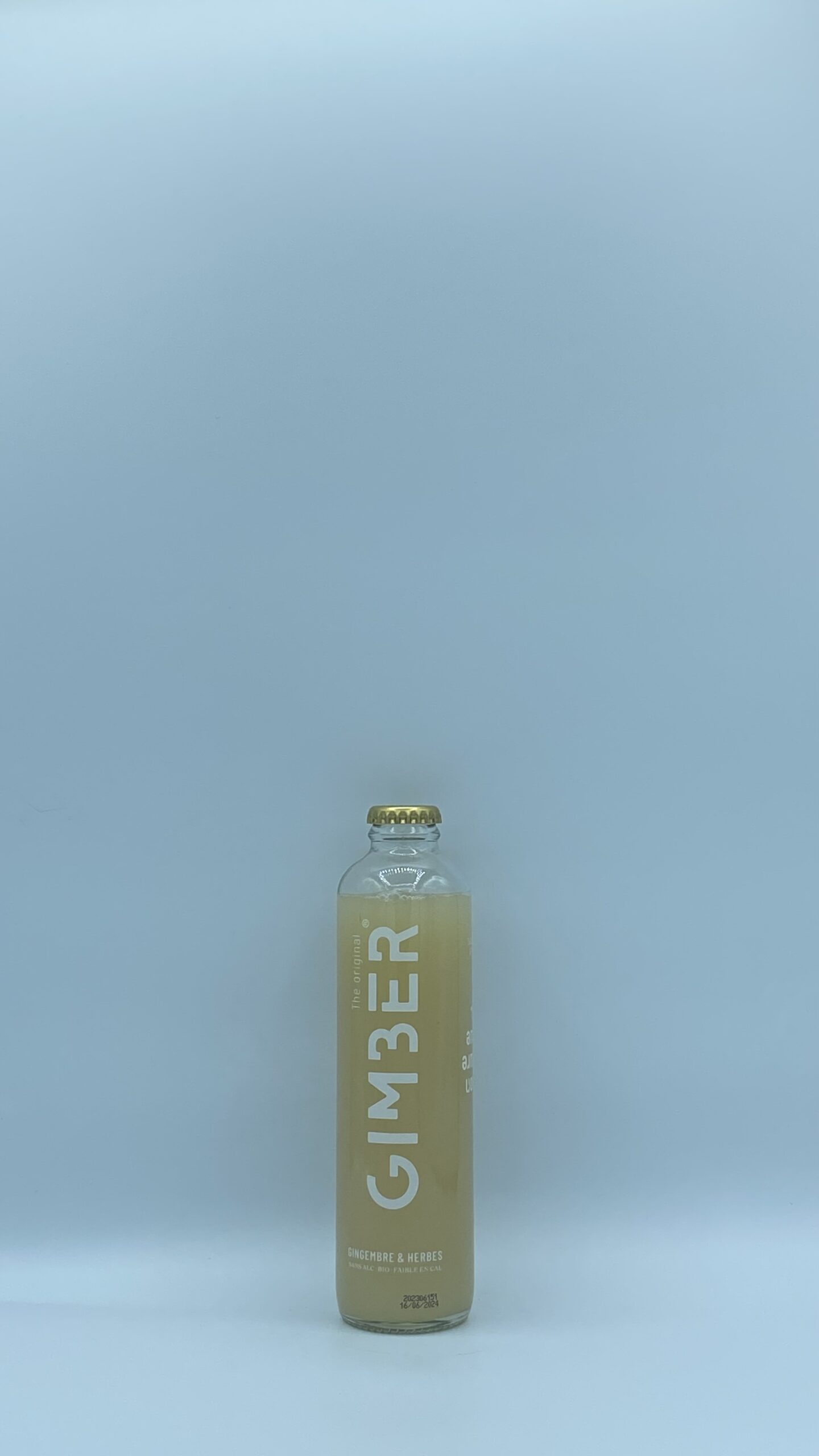 Concentré de Gingembre et herbes Biologique bouteille en verre sans alcool 250ml Gimber