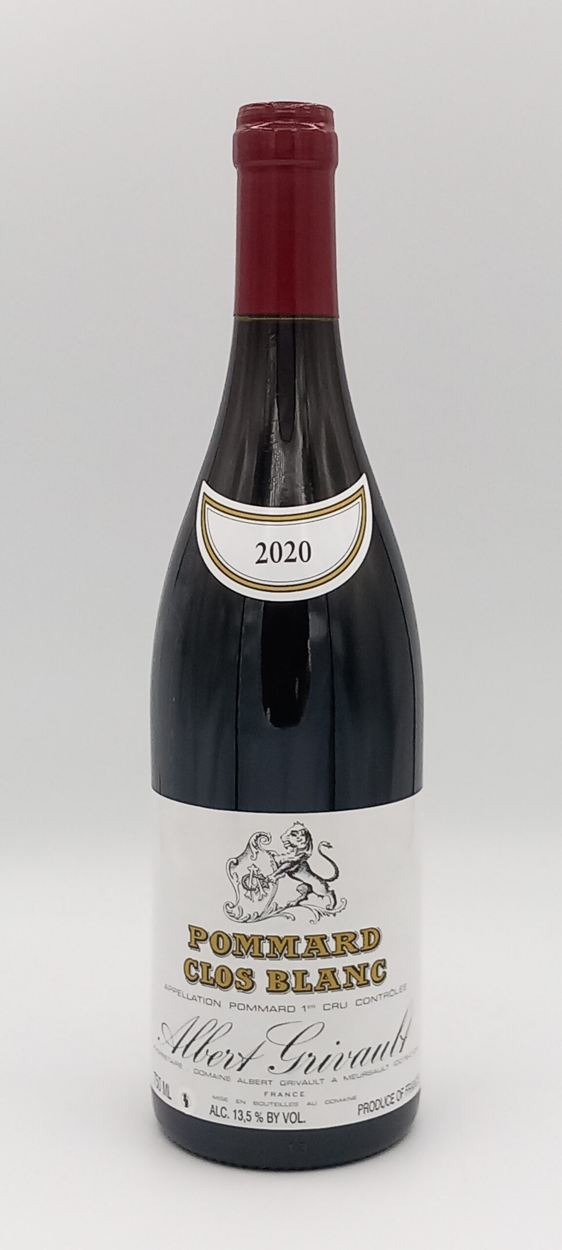 BOURGOGNE POMMARD 1ER CRU CLOS BLANC 2020 DOMAINE ALBERT GRIVAULT