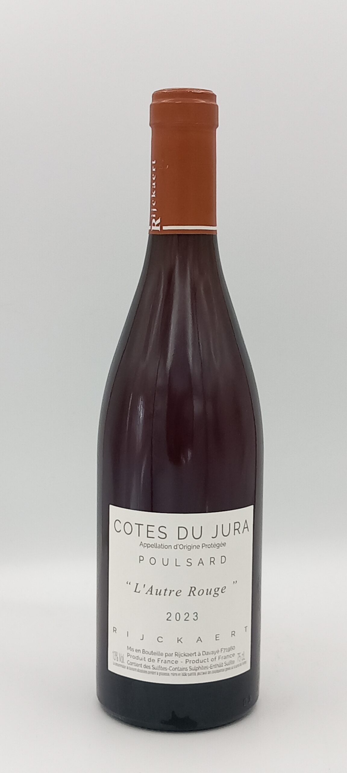 JURA COTE DU JURA POULSARD ROUGE 2023 DOMAINE RIJCKAERT