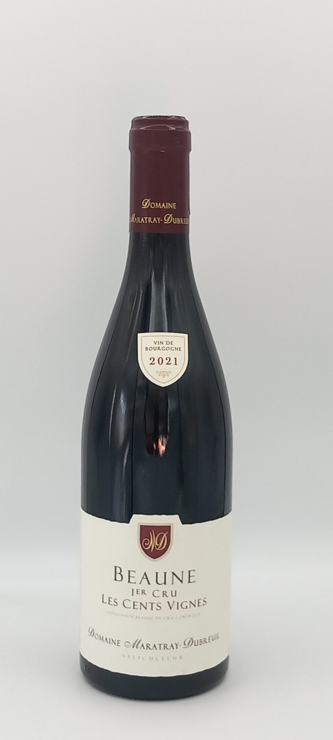 BOURGOGNE BEAUNE 1ER CRU « CENTS VIGNES » 2021 ROUGE DOMAINE MARATRAY DUBREUIL