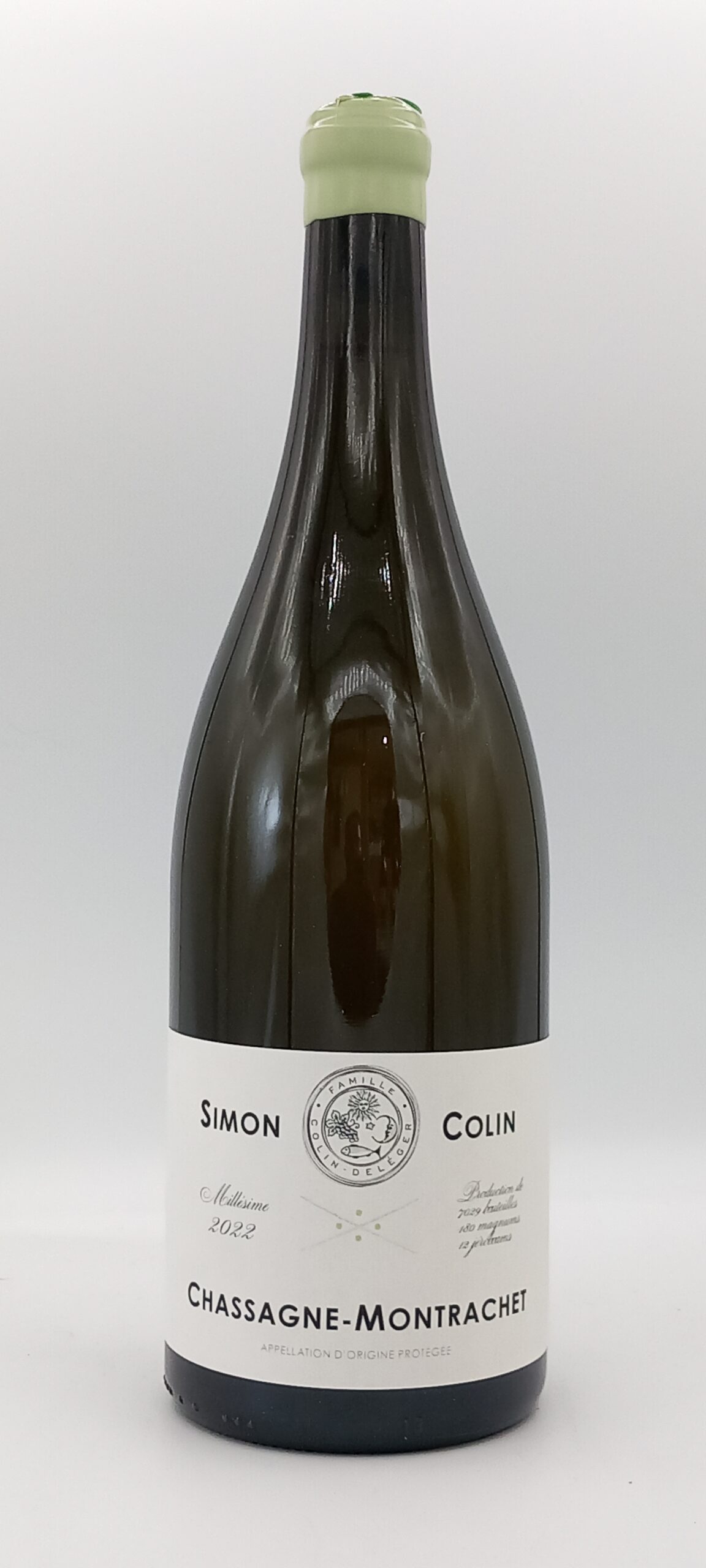 BOURGOGNE MAGNUM CHASSAGNE MONTRACHET 1ER CRU CHAUMEE BLANC 2022 DOMAINE SIMON COLIN