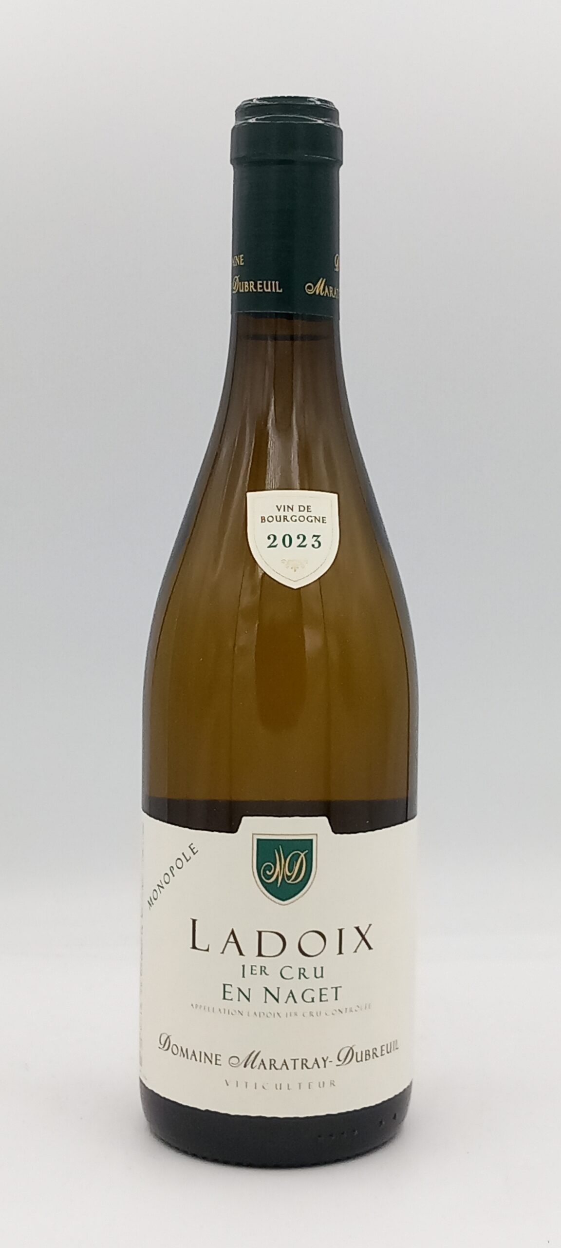 BOURGOGNE LADOIX 1ER CRU 2023 BLANC LES NAGETS DOMAINE MARATRAY DUBREUIL