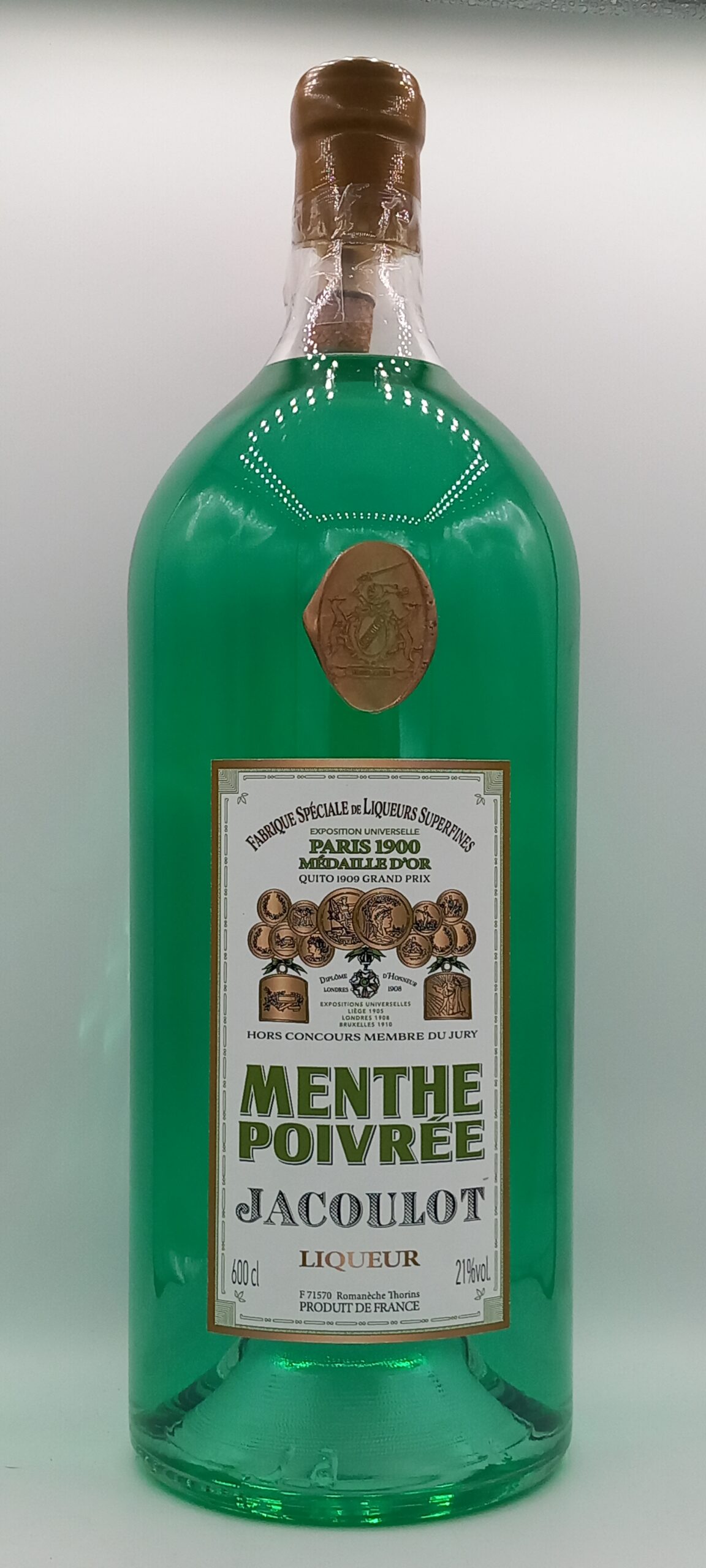 MENTHE POIVREE LIQUEUR 6 LITRES MAISON JACOULOT