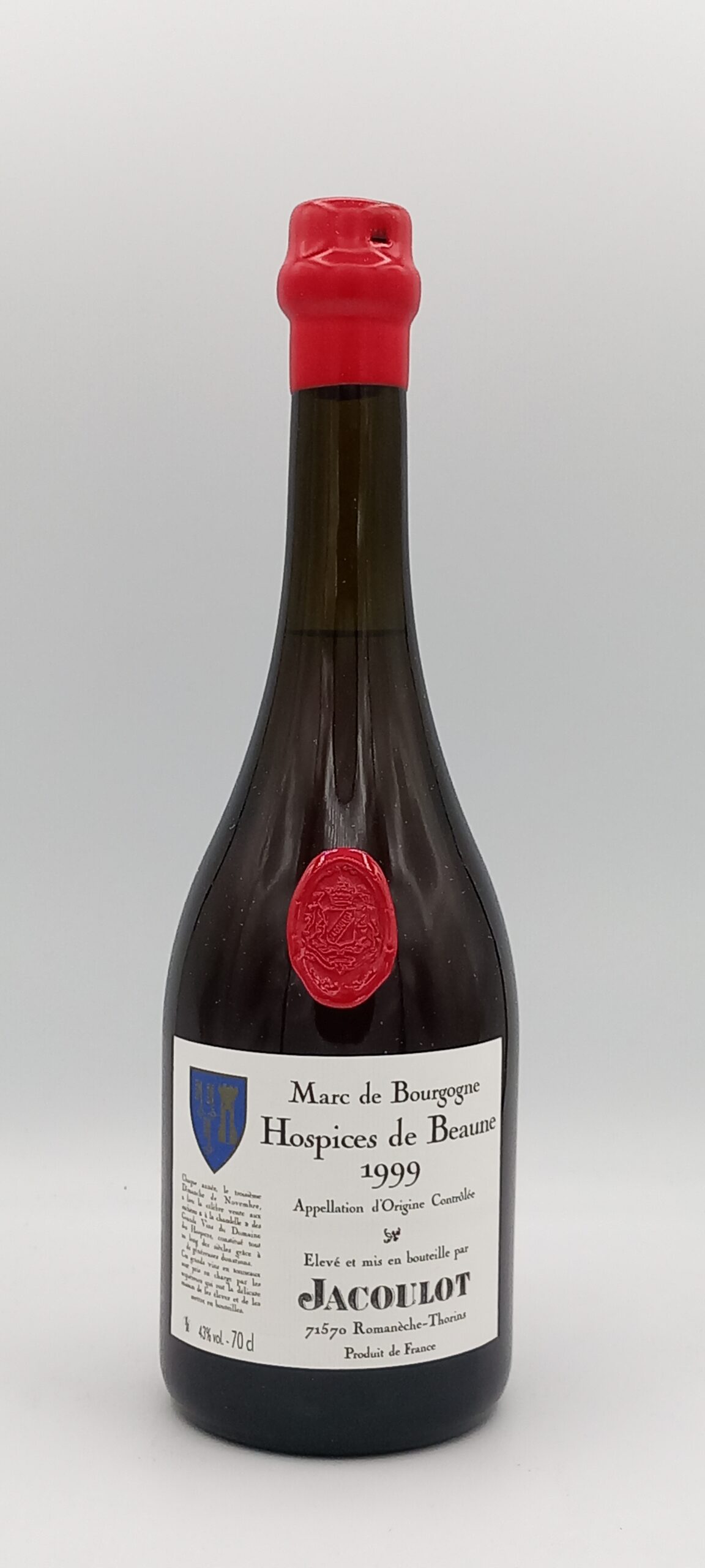 MARC DE BOURGOGNE DES HOSPICES DE BEAUNE 1999 MAISON JACOULOT