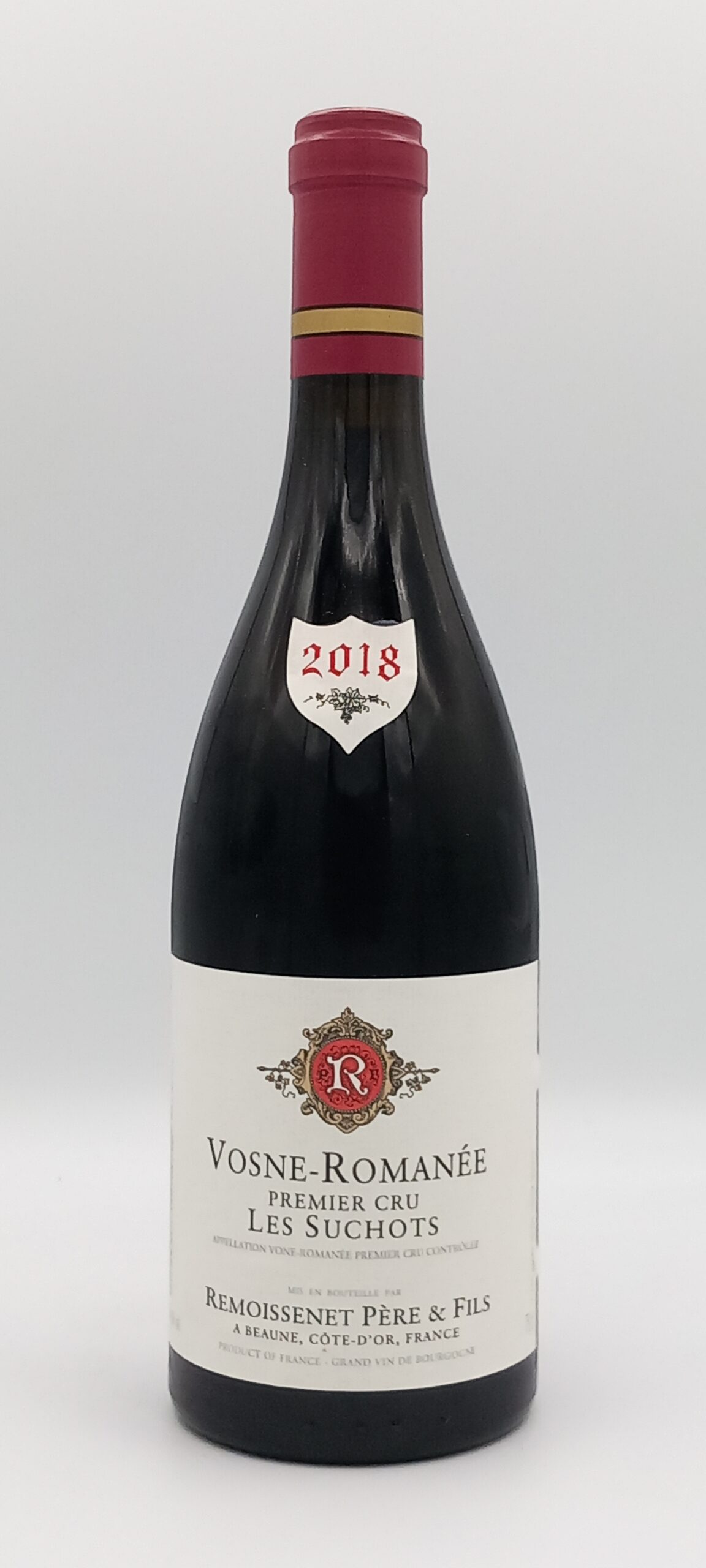 BOURGOGNE VOSNE ROMANEE 1 CRU SUCHOTS 2018 ROUGE DOMAINE REMOISSENET